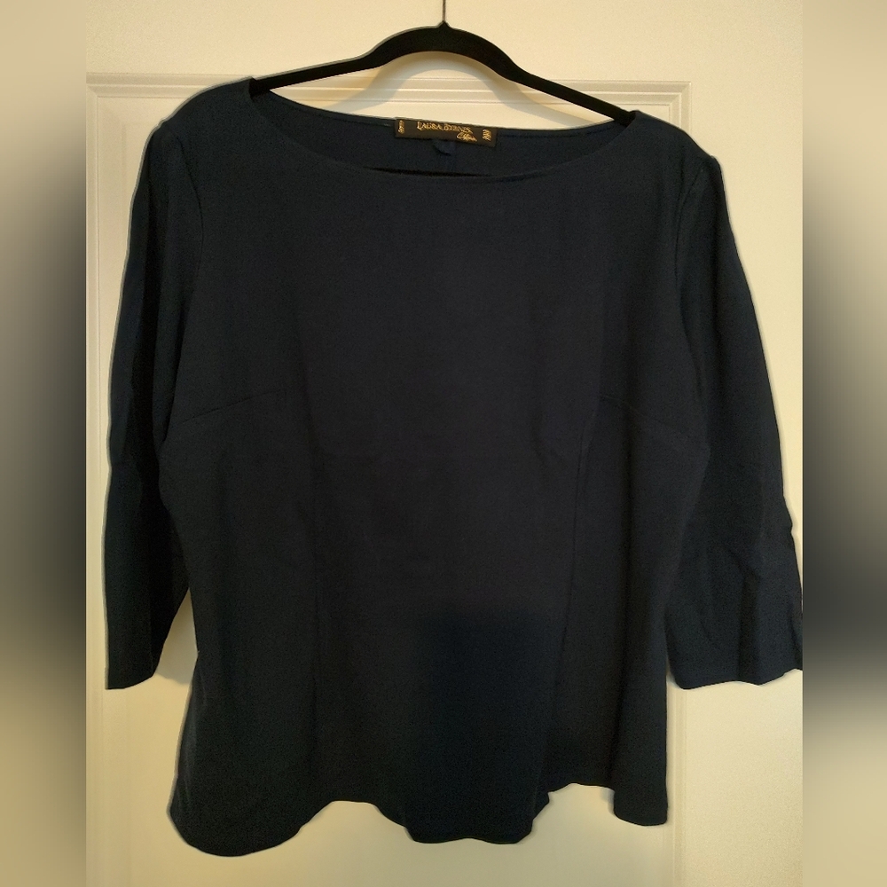 Pinup Girl Sabrina Top in Navy
